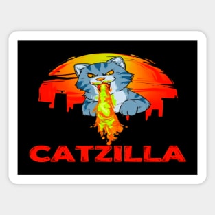 Cat zilla Sticker